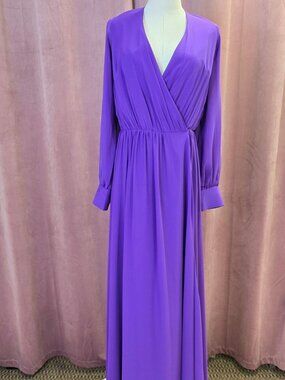 Deep Purple Wrap Dress